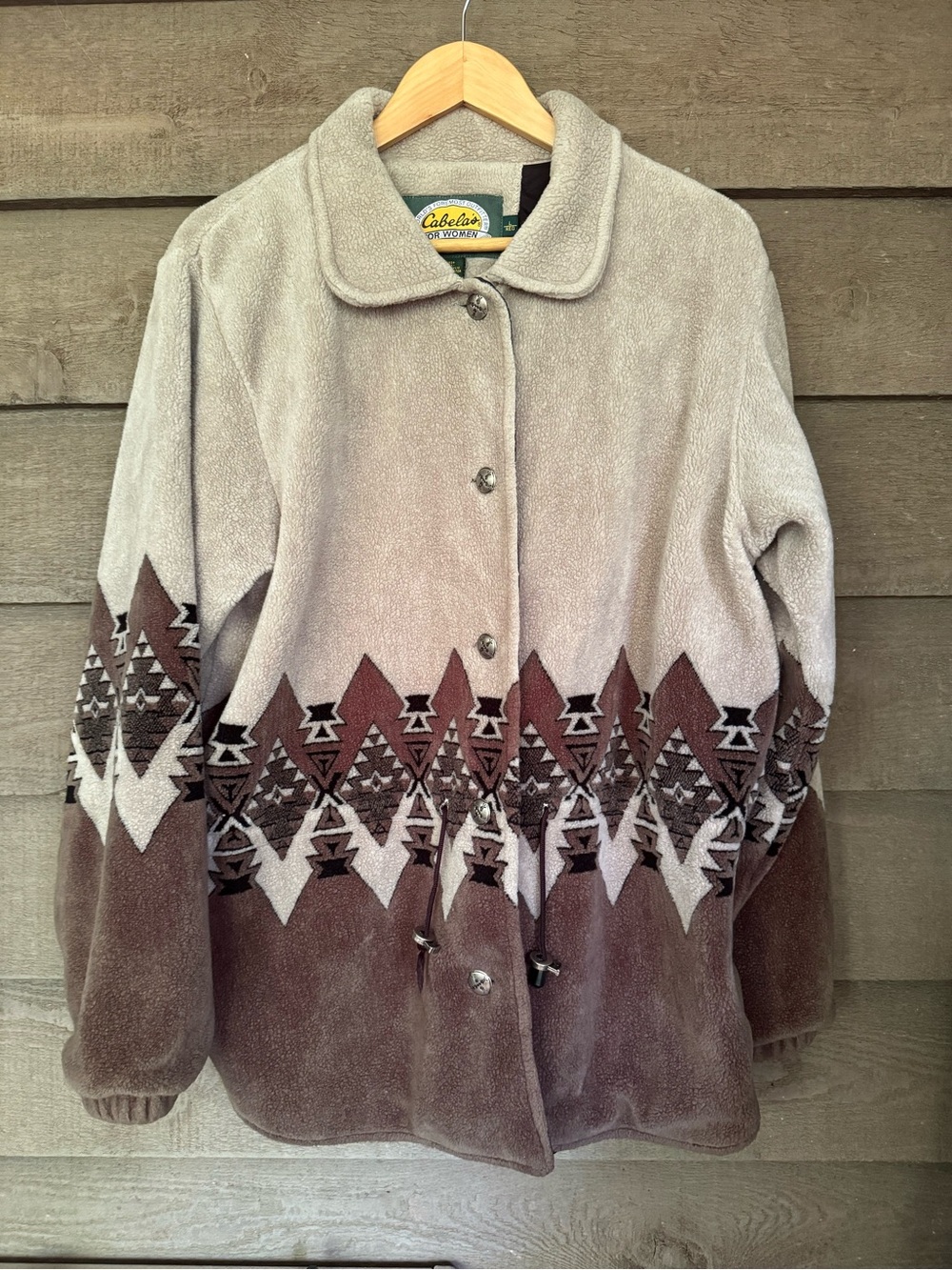Vintage women’s Cabela’s western coat with cinch waist
